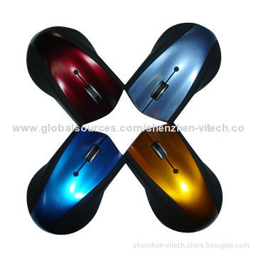 Popular 3D Optical Mice, USB/Zooming Function, Page Turning Wheel, 1,000dpi Resolution